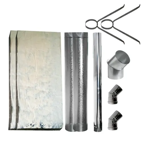 Kit materiales para instalacion con desvio en 45 grados casa dos pisos 