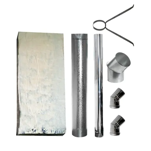Kit materiales para instalacion con desvio en 45 grados casa un piso